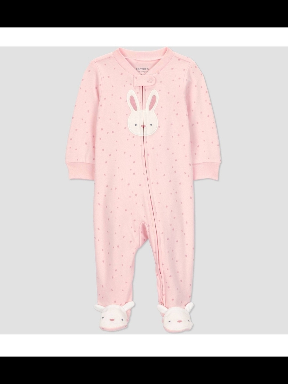 NWT Carter’s Just One You Bunny 2-Way Zip Sleeper Size NB 🌸